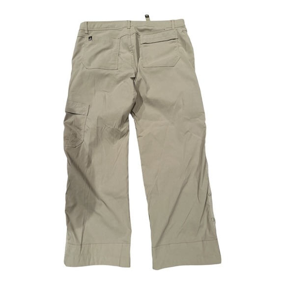 prAna Stretch Zion Hiking Pants XL Khaki Snap Hem - Picture 2 of 10
